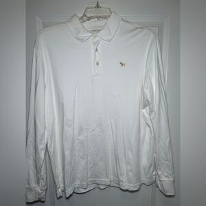 Lands' End White Polo Shirt for Men